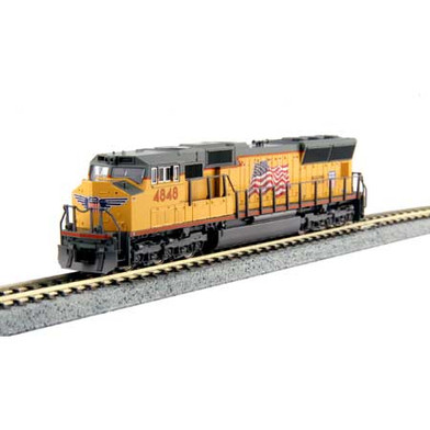 176-8610DCC N Scale KATO SD70M Locomotive-Union Pacific #4848 - T