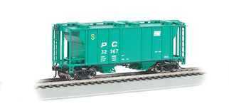 73505 HO Scale Bachmann PS-2 Two-Bay Covered Hopper-Penn Central
