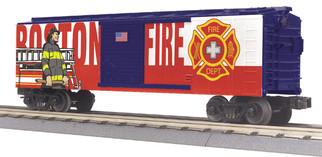 30-74909 O Scale MTH RailKing Box Car-Boston Fire Department