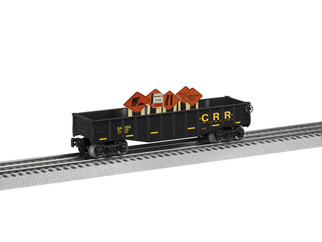 6-84766 O Scale Lionel Gondola with Construction Signs