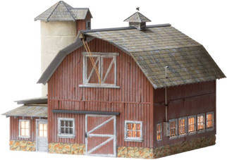 BR5865 O Scale Woodland Scenics Old Weathered Barn