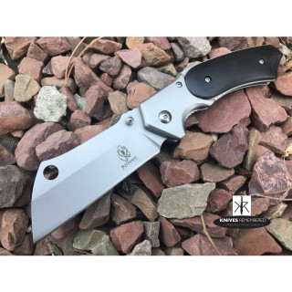 Buckshot OUTDOOR SURVIVAL Assisted Open Pocket Folding Knife CLEAVER RAZOR Blade Black - CUSTOM ENGRAVED