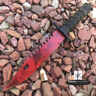 12" Jungle CS.GO Fixed Blade Combat Knife - HWT215RD - Custom Engraved