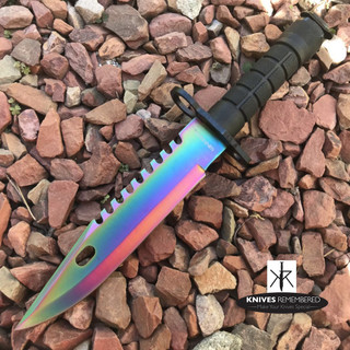 12" Jungle CS.GO Fixed Blade Combat Knife - HWT215RW - Custom Engraved
