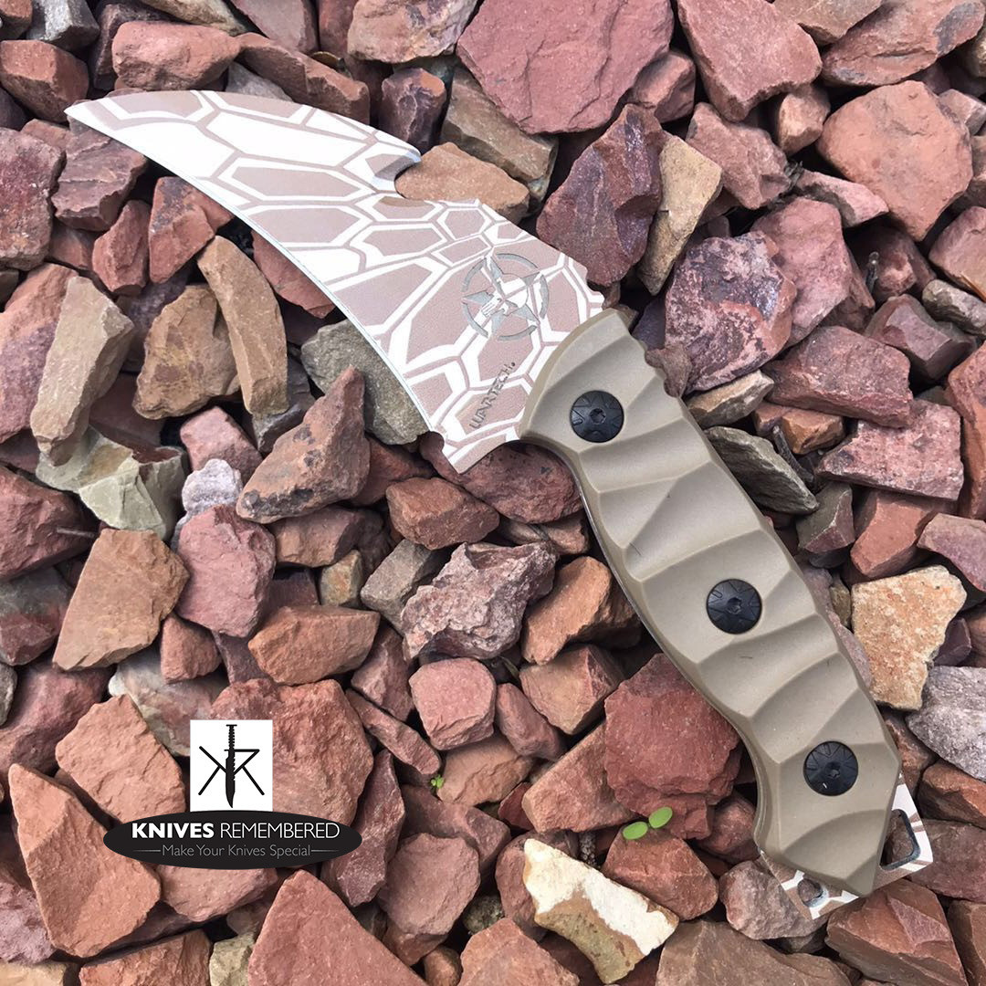 8.5 Full Tang Tactical Karambit Combat Gut Hook HIKING Fixed Razor Blade  Knife Galaxy - Custom Engraved
