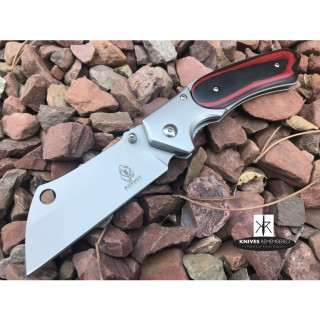 Buckshot OUTDOOR SURVIVAL Assisted Open Pocket Folding Knife CLEAVER RAZOR Blade Wood - CUSTOM ENGRAVED