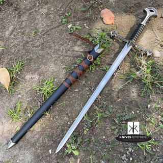 23" EUROPEAN Sword Medieval Knight Warrior's Sword - Custom Engraved