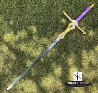 Legend of Zelda Princess Zelda Sword Deluxe Replica w/ Wall Plaque