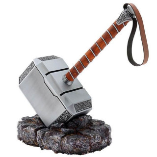 Actual Size Scale Full Metal Avengers Thor Hammer 1:1 Replica Prop Mjolnir cosplay With Resin Base