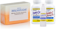 GC3 - Glutathione Triple White Soap + (System 1) Ivory Caps Pills Skin Whitening