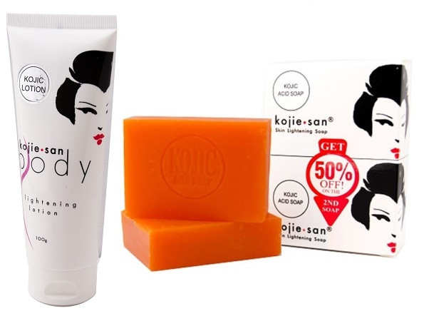 Original Kojie San Skin Lightening Anti-Acne Kojic Acid Soap - 2 Bars, 65g