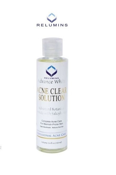 Authentic Relumins Medicated Professional Acne Clear Solution/Toner with Acne Fighting Botanicals