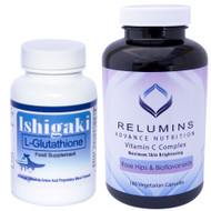 Relumins Vitamin C Max Capsules & Ishigaki L-Glutathione Ultra Skin whitening Soap 