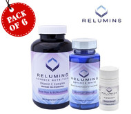 Relumins Skin Whitening Boosters & Vitamin C Capsules - 6 Sets