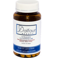 Dalfour Beauty Skin Whitening UltraWhite Glutathione Capsules With Collagen & Vitamin C - 2400MG Serving With 1600MG Reduced L-Glutathione