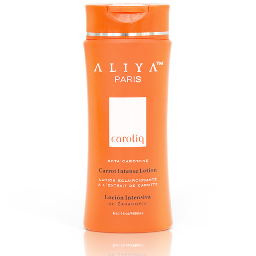 Aliya Paris Carotiq Luxurious Skin Whitening & Anti-Aging Carrot Intense Lotion 16 Oz