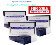 Special Exclusive Offer (Pack of 3) - New Glutathione & Arbutin/Licorice Black & White Soap 120g Whitening & Bleaching Beauty Bar