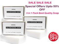 (Pack of 3)  Original Glutathione Whitening Soap 120g - More Effective Than Diana Stalder Glutathione Soap