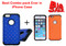 Best Combo Offer 2 in 1 Diamnond Bling Hybrid Dual Layer Armor Protective Case for iPhone 6/6S[4.7"] - Blue,Orange