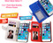 Pack of 3 Premium n Stylish Flip Cover W/ Card Slot for iPhone 6 Plus /6S Plus - Whtie, Red, Blue