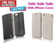 iPhone 6/6S Case 100% Original Leather Mobile Case - White, Black - Special Offer Upto 50% OFF