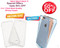 New Combo Dual (Pack of 2) : TPU Full Body Silicone Slim Fit Body Protective Crystal Cover Skin for iPhone 6 Plus /6S Plus - Gray, Blue