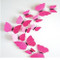 Home 3D Removable Butterfly Wall Stickers For Wall,Tv,Fridge - Pink Pattern 12 PC