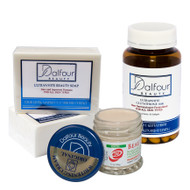 Dalfour Beauty Face Whitening Set With Ultrawhite Soap, Excel Cream and Glutathione Capsules