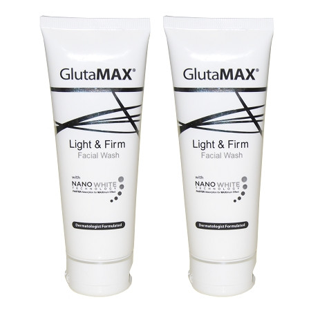 GlutaMAX Skin Light and Firm Facial Wash With Active Micro Scrub Technology - 50gm (Pack of 2)