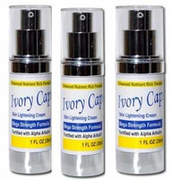 Ivory Caps Skin Whitening Lightening Support Cream (Pack of 3 )