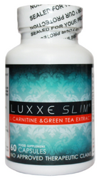 NEW Authentic Luxxe Slim, L-Carnitine & Green Tea Extract - 60 Capsules - By FrontRow
