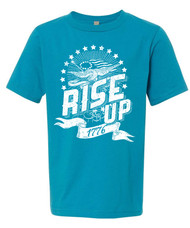 Rise up - boys distressed graphic tee.
