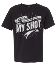 I Am Not Throwing Away My Shot - Boys Distressed Graphic Tee