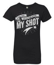 I Am Not Throwing Away My Shot - Girls Distressed Graphic T-Shirt