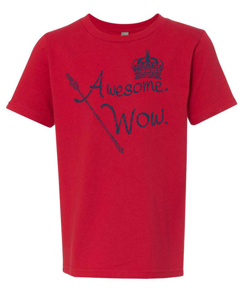 "Awesome Wow" - King George.  Hamilton distressed graphic tee.