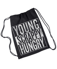 Young Scrappy and Hungry drawstring rehearsal bag.