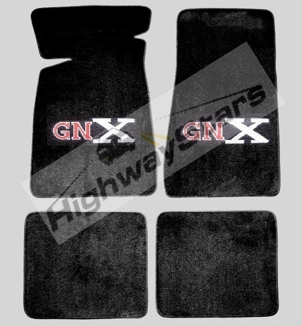GM Licensed Grand National GNX ACC set of 4 floor mats Black