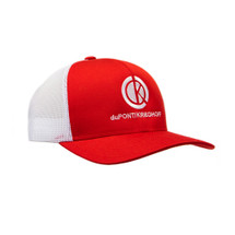 dK Red Snapback Trucker Hat