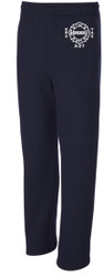 Engine 82 Navy Jerzees Open Bottom Sweatpants with Pockets