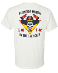 Engine 82 White Gildan T-shirt Skull 