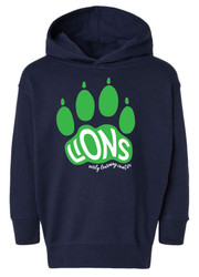 ELC Paw Print Navy Rabbit Skins Fleece Hoodie
