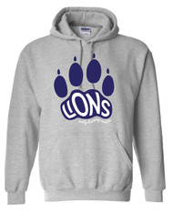 ELC Paw Print Sport Grey Gildan Hoodie