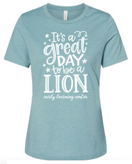 ELC Great Day Heather Blue Lagoon Women’s Relax Fit Tee