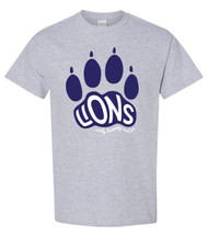 ELC Paw Print Sport Grey Gildan T-Shirt
