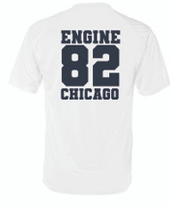 Engine 82 White Badger Dri Fit T-Shirt E82