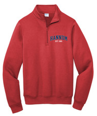 Hannum Red Port & Co™ Core Fleece 1/4-Zip Pullover Sweatshirt