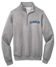Hannum Grey Port & Co™ Core Fleece 1/4-Zip Pullover Sweatshirt
