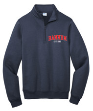 Hannum Navy Port & Co™ Core Fleece 1/4-Zip Pullover Sweatshirt