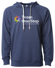 $5,000 Club TOS Unisex Lightweight Loopback Terry Hooded Sweatshirt - Indigo