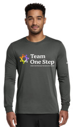 $7000 Club - Nike Dri-FIT Cotton/Poly Long Sleeve Tee - Anthracite